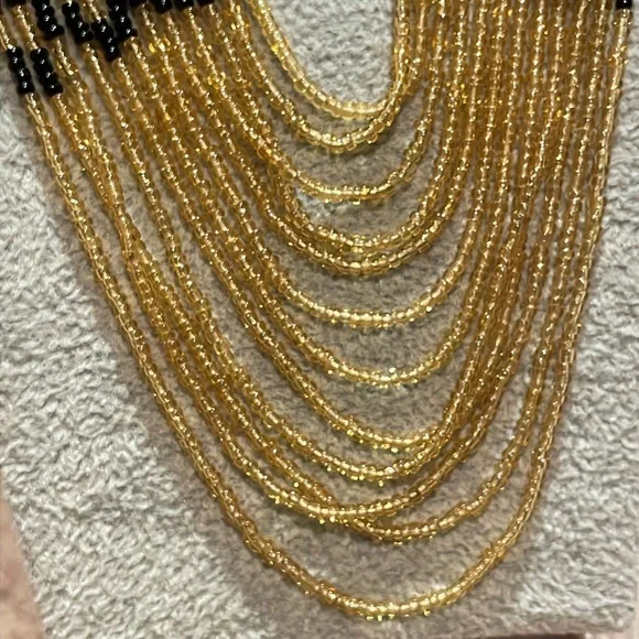 Native American Beaded Necklace 34” - Picture 2 of 10